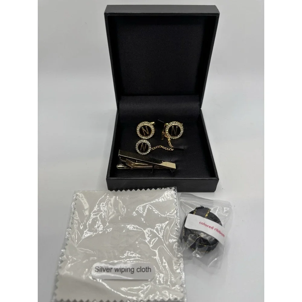 HAWSON Tie Clips,‎ Cufflinks, Tie Tack & Lapel Pins for Men-Suitable for N-4pcs